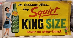 Squirt King Size Never An After-Thirst Advertising Poster - Picture 1 of 3