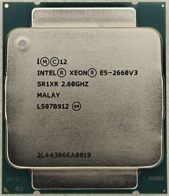 Intel Xeon CPU E5-2660 V3 2.60 GHz 25MB Cache 10 Core LGA2011-3 Processor SR1XR - Image 1 of 2