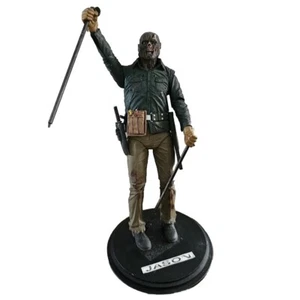 Jason Voorhees Figure Without Mask On Base With Weapons - As Is Condition - Picture 1 of 9
