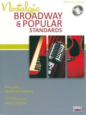 Nostalgic Broadway & Popular Standards Songbook w CD Piano Voice Guitar Robbins - Image 1 of 4