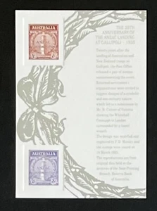 1991 REPLICA CARD No.21 ANNIV. ANZAC LANDING GALLIPOLI 1935 PRE-DECIMAL STAMPS - Bild 1 von 2