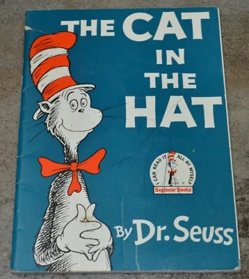Rare vintage paperback The Cat in the Hat by Dr. Seuss (Beginner Books) - Image 1 of 4