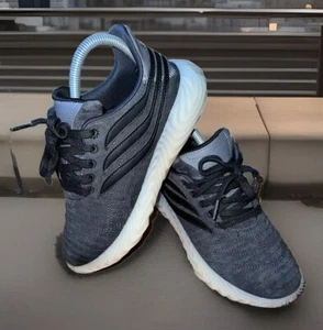 Adidas Sobakov Carbon Grey CG6770 Sneakers Mens Sz 5 Wmns Sz 6 EUC - Picture 1 of 12