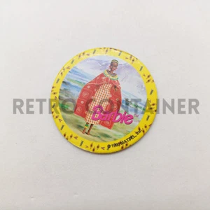 Vintage Waddingtons POG POGS WPF 1994 Caps - Barbie Mattel Italienisch - Bild 1 von 1