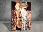 PEINTURE SUR TOILE ART 420X Gustav Klimt trois âges femme amour nu nue