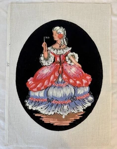 16. Jahrhundert Nobelfrau Ballkleid Nadelspitze Leinwand vorgenähter Hintergrund - Bild 1 von 2