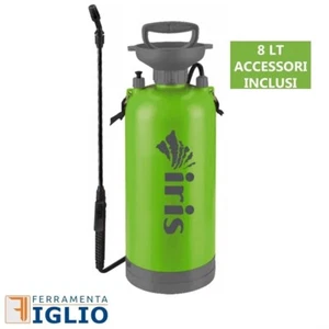 Pompa Irroratrice a Spalla a Zaino Iris Garden 8 Litri per Trattamento Diserbo