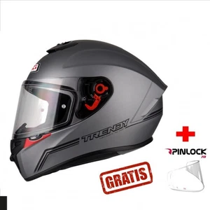 NZI TRENDY SOLID NOUVEAU MATE ANTRACITA NEGRO+PINLOCK GRATIS CASCO INTEGRAL - Imagen 1 de 5