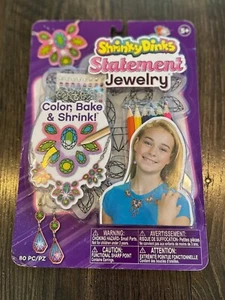 Nuevo en Paquete Shrinky Dinks Declaración Joyería Niñas Kit de Regalo, 80 Piezas, Artesanía - Imagen 1 de 2