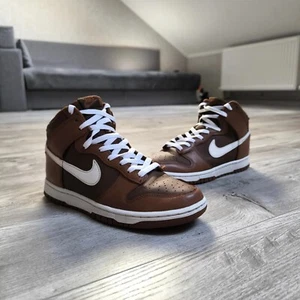 Men's Nike Dunk High Retro Brown Chocolate Size 41 - Picture 1 of 9