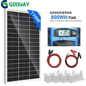 12V Volt Solar Panel Kit 170W Watt Battery Charger Controller RV Trailer Camper - Picture 1 of 10