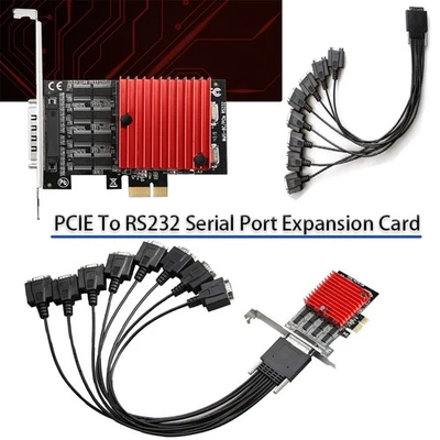 PCIE Serial Expansion card Riser Card Extender PCIe Converter PCI-E Sata Adapter - Image 1 of 4