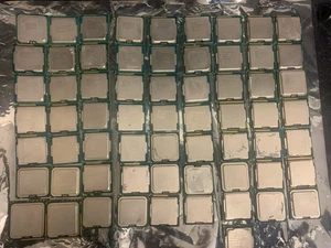 Job Lot 61 x Mixed Intel CPU's Core i3 i5 i7 Pentium Celeron C2D System Pulls - Picture 1 of 11