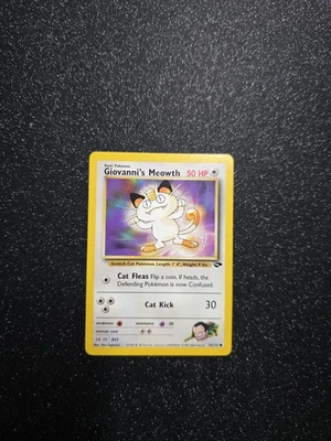 Pokemon Karte Giovanni´s Meowth 74/132 Gym Challenge Englisch - Bild 1 von 3