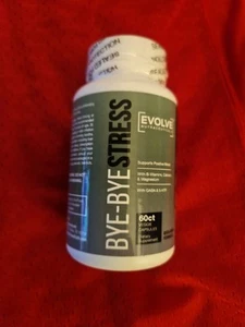 Bye-Bye Stress, 60 Servings, GABA, Ashwagandha, Chamomile Flower, 5-HTP 11/25 - Picture 1 of 4