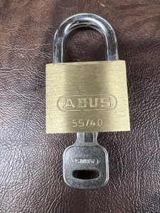 Abus Lock 55/40 1 lock 1 fitted keys - Picture 1 of 2