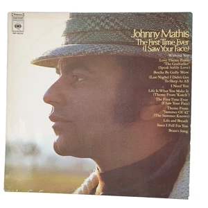 Johnny Mathis - The First Time Ever (I Saw Your Face) 33 RPM Vinyl LP Record - Picture 1 of 7