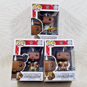 FUNKO POP! THE NEW DAY (XAVIER WOODS #30, KOFI KINGSTON #31, & BIG E #29) BUNDLE - Picture 1 of 24