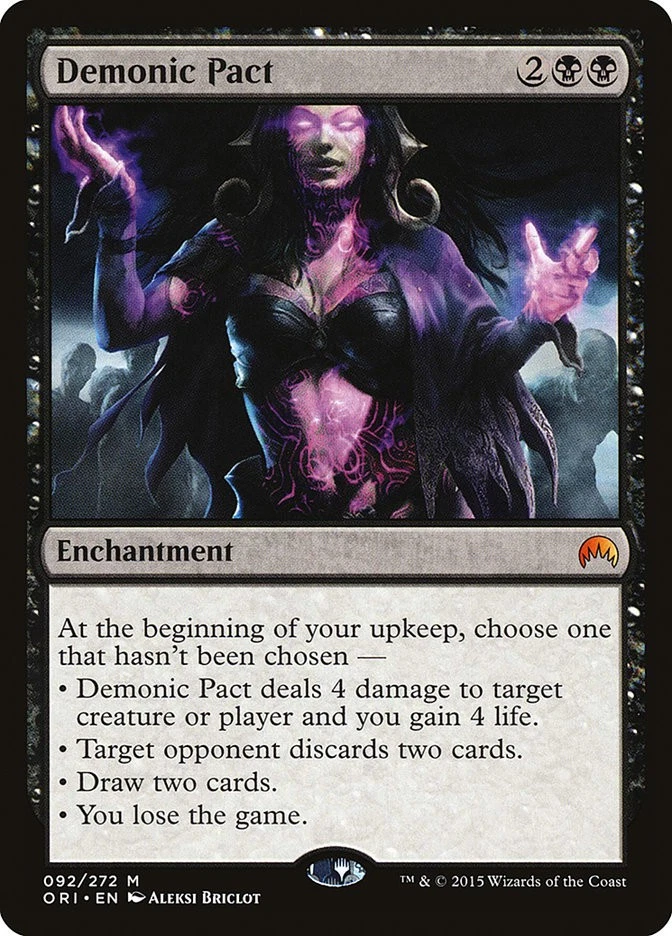 MTG Demonic Pact  - Magic Origins #92 - Image 1 of 1