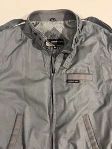 Members Only Classic Iconic Racer Jacket Gray Men’s 40 Bomber Jacket - Picture 1 of 13