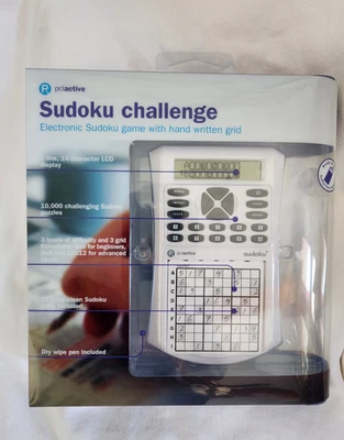 Electronic Sudoku Challenge con cuadrícula escrita a mano NUEVO Foto 1 de 4