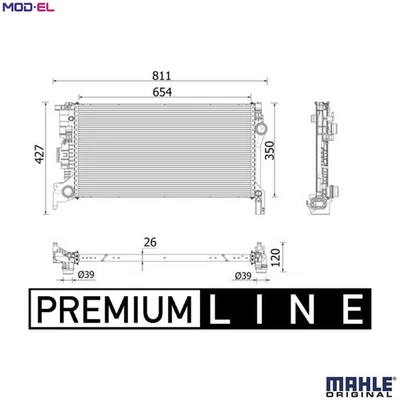 RADIATOR ENGINE COOLING CR 2335 000P FOR VOLVO V60/II S90/ESPORTIVO V90/CROSS - Image 1 of 4