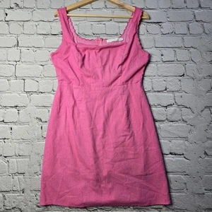 Altar'd State Skye Scallop Linen Blend Dress Coquette European Summer Size Med - Picture 1 of 11