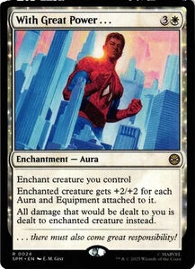 MAGIC MTG MARVEL SPIDER-MAN 0024 R WITH GREAT POWER... NON-FOIL - Picture 1 of 2