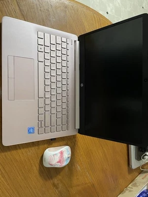 HP 14 inch Intel Celeron 64 GB Rose Gold Notebook/Laptop - Image 1 of 4