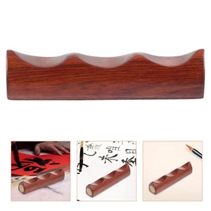 Soporte ligero para bolígrafo de cepillo de caligrafía de madera de 1 pieza para escritorio - Imagen 1 de 12