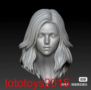 1:6 1:12 Long hair beauty Head Sculpt For 12" 6" 3.75" Action Figure Body Doll - Picture 1 of 1