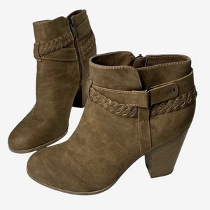 Limelight Boots Womens 10 Jenelle High Heel Western Ankle Braided Detail Boho - Picture 1 of 13