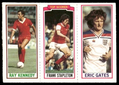 1981 Topps English League EPL Eric Gates/Frank Stapleton/Ray Kennedy - Image 1 of 2