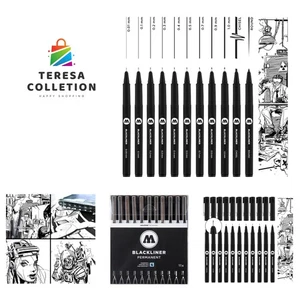 Blackliner Pen Komplettset 11 - Archivqualität für Präzisionskunst - Bild 1 von 6