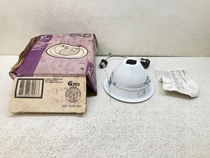 Hubbell Marco W229-A Recessed White Regressed Eyeball 7" Trim New (TB) - Picture 1 of 12
