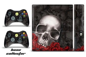 Skin Decal Wrap for Xbox 360 E Gaming Console & Controller Sticker Design BONE B - Picture 1 of 1