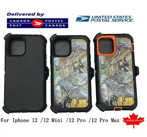 Funda/estuche resistente para iPhone12/pro/mini/ Pro Max (clip se adapta a Otterbox Defender) - Imagen 1 de 30