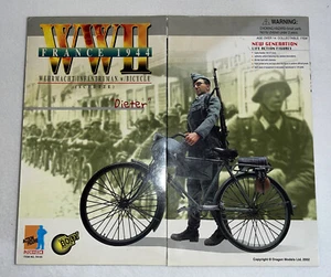 Dragon Actionfigur Zweiter Weltkrieg Frankreich 1944 Dieter Wehrmacht Infanterie Mann Fahrrad - Bild 1 von 7