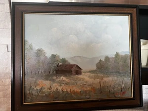 Barn Oil painting By Robert White - Picture 1 of 7