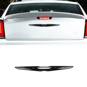Glossy Black Exterior Rear Trunk Center Emblem Badge Cover For Chrysler 300 11+ - Picture 1 of 10
