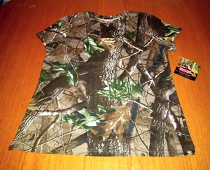 New WT Realtree MultI-Terrain Camo camouflage Cotton T-Shirt Boys 16/18 - Picture 1 of 9