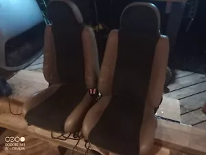 MG F & MG TF Pair Half Brown Tan Leather & Black Alantara Seats Kit Car, T4 - Picture 1 of 4