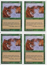 MTG: DURKWOOD BOARS 5th Edition COMMON; played, Excellent condition x4