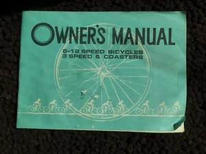 BIANCHI BICYCLES 5-12 SPEED, 3 SPEED & COASTERS OWNER'S MANUAL - See pictures - Picture 1 of 6