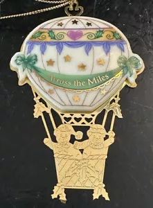 Lenox China Ballon & Teddybären Ornament über die Meilen 1988 - Bild 1 von 6