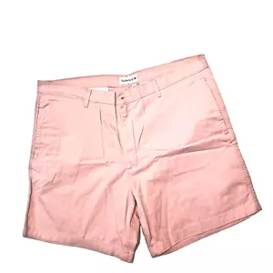 Saddlebred Sz 40W Dusted Rose 7 Inch Twill Comfort Flex Flat Front Shorts NWT - Picture 1 of 2