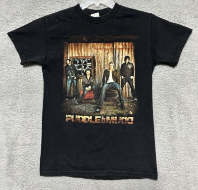 Vintage Puddle of Mudd Tour Shirt Mens Small Black 2007 Concert Music - Image 1 of 4