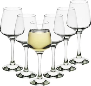 Weißweinglas 330ml langer Stiel Premium Finish Homiu Florence Gläser 6er Pack - Bild 1 von 4