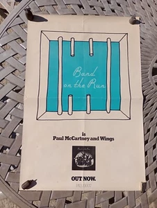 Band On The Run Original Promotional Poster, Wings, Beatles, Paul McCartney - Picture 1 of 8