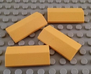 LEGO Lot of 4 Yellow 2x4 Roof Peak Slopes - Picture 1 of 1